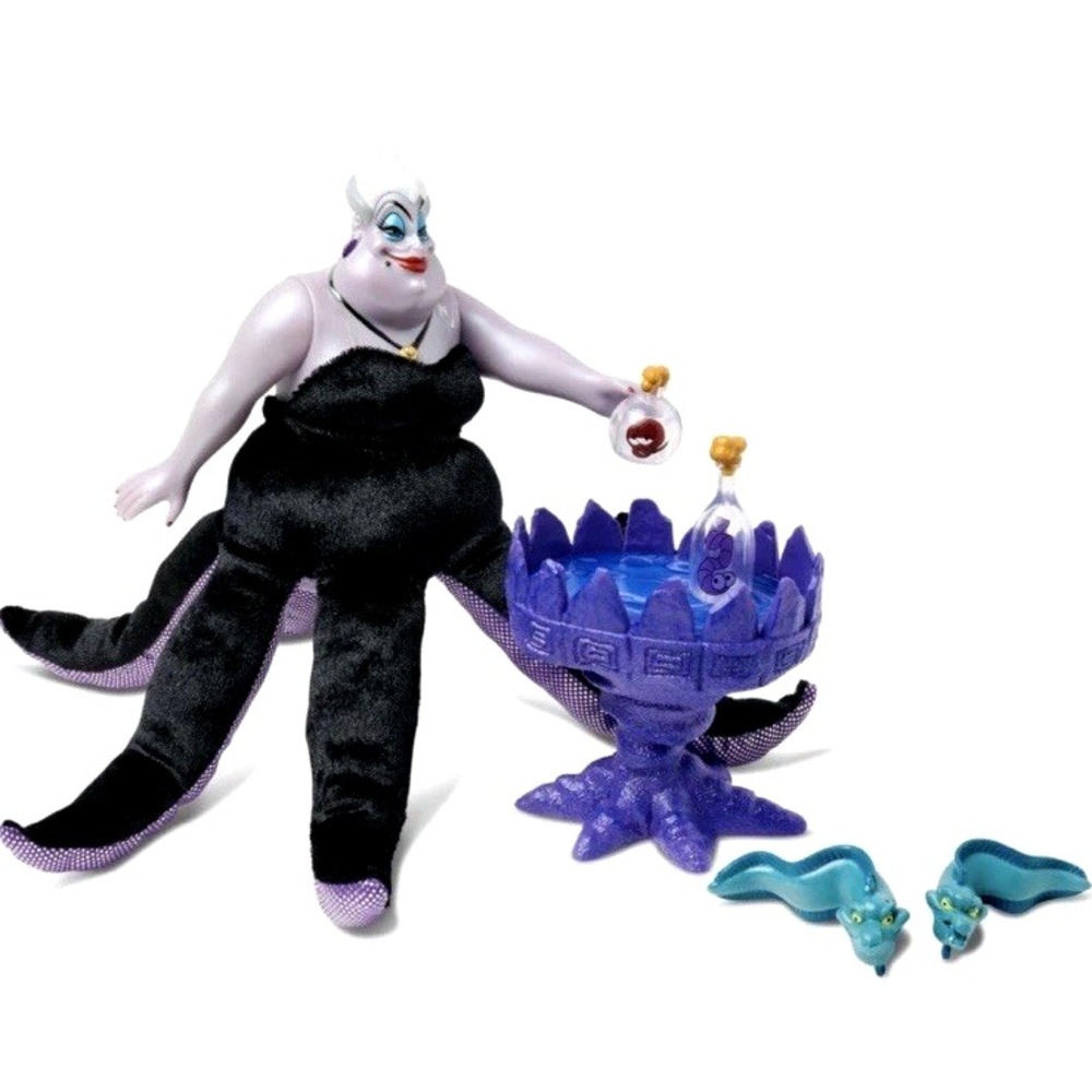 Little Mermaid Disney Store Classic Doll URSULA Flotsam Jetsam Poor Souls Set